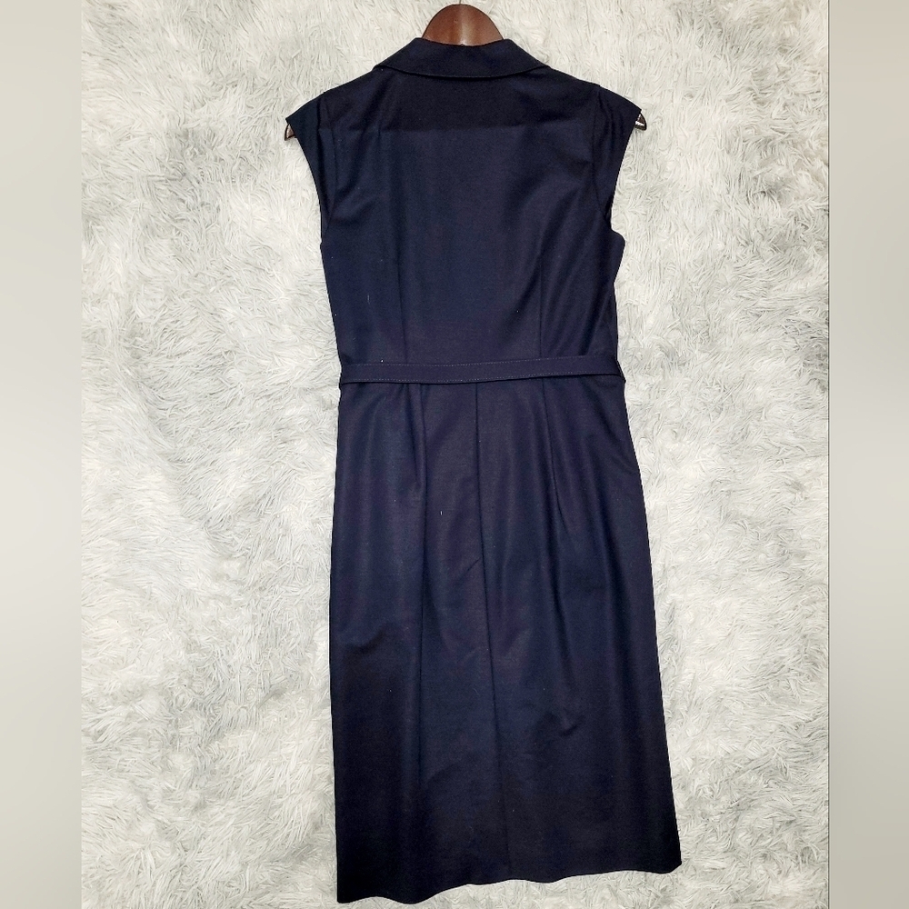Banana Republic Trench Dress, Navy, Size 2 - Picture 2 of 6